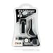 Lux Universal Apple iPod USB Charger Kit - USB Retractable Hotsync Cable - USB Home Travel Charger - USB 12V Cigarette Lighter Charger - Black