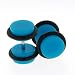 Fake Acrylic Plugs - Turquoise 16g Wire; 8mm - Sold as a Pair