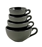 BlissHome Nigella Lawson's Living Kitchen Melamine Measuring Cups, Black, Set of 4