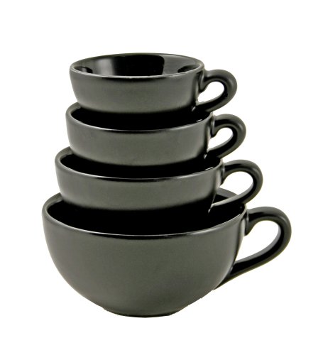 BlissHome Nigella Lawson's Living Kitchen Melamine Measuring Cups, Black, Set of 4