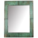 Wood Mirror - Blue
