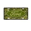 Ford Camo Metal Auto Tag