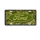 Ford Camo Metal Auto Tag