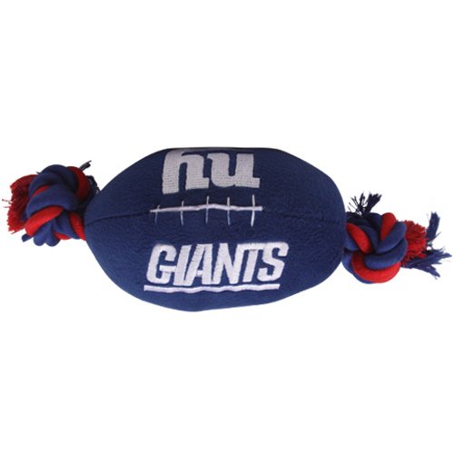 New York Giants Pet Football Rope Toy, 6-Inches long