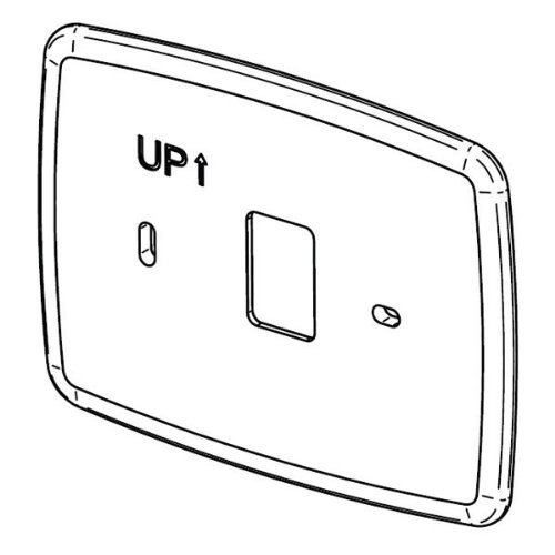 Emerson F61-2600 Wall Plate for 90 Series Touchscreen Thermostats, Blue