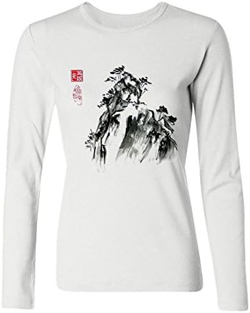 KPDYOD Womens Custom 100% Cotton Riocky Mountain T Shirts