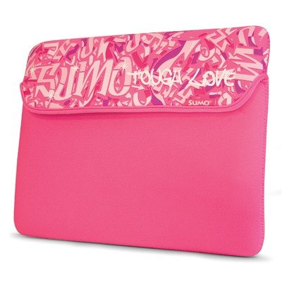 Pink Graffiti Neoprene Netbook 10 Laptop Sleeve Carton - MSI Wind - Acer Aspire One - Asus EEE PC - HP Mini - Cloudbook - 10 Netbook Computers and Smaller