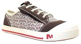 Merrell Girls Skyjumper Ez Lace Ki Ds Dark Earth Brown Velcro Canvas Shoes