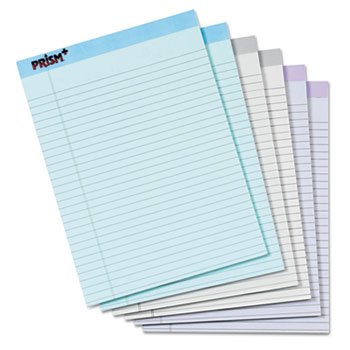 Prism Plus Colored Pads, Legal Rule, Letter, Pastels, 6 50-Sheet Pads/Pack Prism Plus Colored Pads, Legal Rule, Letter, Pastels, 6 50-Sheet Pads/Pack