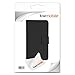 kwmobile Elegant synthetic leather case for the HTC Desire 601 with magnetic fastener and stand function in black