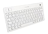 Keysonic KSK-3201 MacBT V3.0 Bluetooth mini-Tastatur mit integriertem Trackball weiß