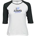 Reebok Detroit Lions White Ladies Queen of Hearts Raglan 3/4 Sleeve T-shirt