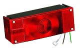 Wesbar Low Profile Waterproof 8-Function Left/Roadside Tail Light, Over 80-Inch