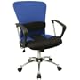 Flash Furniture Mid-Back Blue Mesh Office Chair