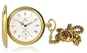 Catorex Men's Les Breuleux 18k Etched Brass White Textured Dial Pocket Watch