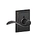 Schlage F170ACC716ADDLH Addison Collection Left Hand Accent Decorative Trim Lever, Aged Bronze