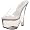 Pleaser Women's Beau-601 Platform Wedge Sandal,Clear/Clear,5 M US