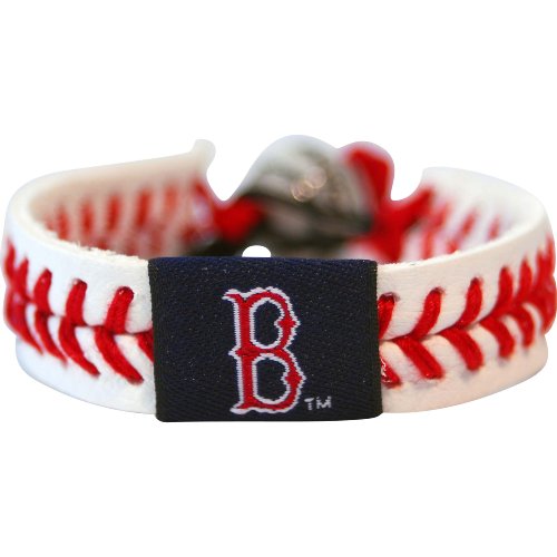 Gamewear Red Sox Classic Band Gamewear Mlb Leather Wrist Bands