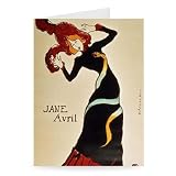 Jane Avril (1868-1943) 1899 (colour litho) .. - Greeting Card (Pack of 2) - 7x5 inch - Art247 - Standard Size - Pack Of 2