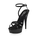5 3/4 Inch Sexy Evening Shoe High Heeled Platform With Knotted Ankle Wrap Platform Sandal CLEARANCE