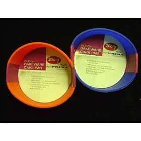 Silicon Bakeware Pan Round 20cm 2 PER PACK