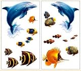 UNDER THE SEA- Peel & Stick - 24 Large Wall Stickers / Decals