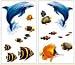 UNDER THE SEA- Peel & Stick - 24 Large Wall Stickers / Decals