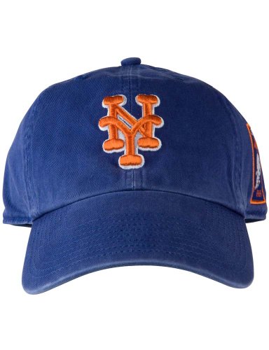 MLB New York Mets Chronicle Franchise Fitted Baseball Hat (Medium, Royal)