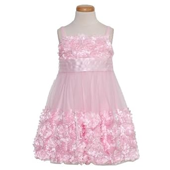 Bonnie Jean Girls 2-6X Mesh Dress With Bubble Skirt