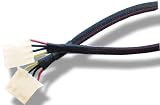 4 Pin Molex Sleeved Fan Cable extension - 48"