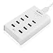 Aukey 78W 5V/15.6A 8 Port USB Charging Station Wall Charger with AlPower Tech for Apple, Android Devices, and More USB Powered Devices (White) RS.2999.00