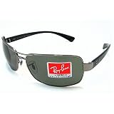 RAY-BAN RB 3379 Gunmetal Black 004/58 Polarized Sunglasses 64X15