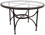 IMAGE OF Caluco Origin Round Dining Table 60 Inch with Glass Top