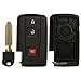 KeylessOption Keyless Entry Remote Smart Key for Toyota Prius Key Fob Cover Case Shell Replacement 2004-2009