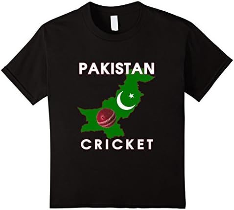 Kids  Pakistan Cricket Sports Fan Apparel T Shirt 6 Black
