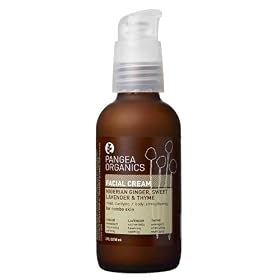 Pangea Organics Facial Cream, Nigerian Ginger, Sweet Lavender & Thyme, 2-Ounce Box