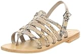 Les Tropéziennes par M Belarbi Herisson, Sandales femme - Lézard beige, 40 EU