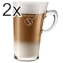 Senseo Latte Macchiato Glastasse, 260 ml, 2er Pack