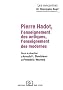 Pierre Hadot, l'enseignement des antiques, l'enseignement des modernes