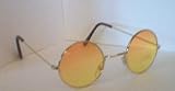 Beatles Lennon Round Yellow Orange Lenses Sunglasses