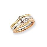 41bMuQ0gSUL. SL160  10k White Gold Ladies 3 Stone Diamond Ring