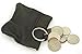 Leather Coin Purse Wallet Metal Spring Closure With Key Chain Loop Inside NEW