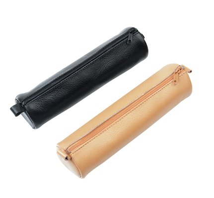 Schlamperrolle, echt Leder, Schwarz, VE 10 Stück 