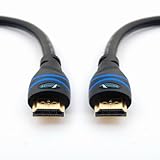 BlueRigger High Speed HDMI Cable with Ethernet (15 ft) - CL3 Rated - supports 3D and Audio Return [Latest HDMI version]