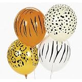 50 Animal Print Balloons - Tiger, Cheetah, Leapord, Zebra by Oriental Traders