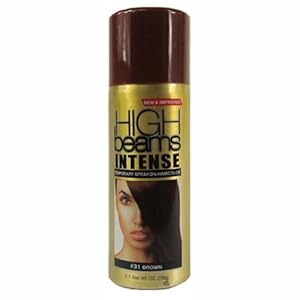 high beams Intense Temporary Spray on Hair Color, Brown, 2.7 Ounce