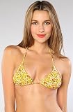 41bN2VE2BHL. SL160  ONeill The Penny Lane Triangle Top in Yellow,Swimwear for Women