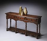 Console Table by Home Gallery Store - Saddle Brown (3046240)