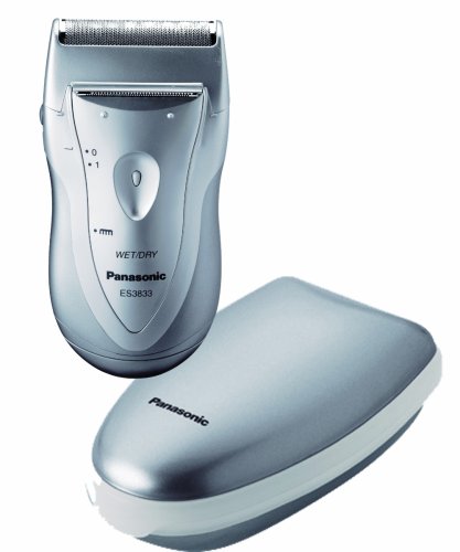 Panasonic ES3833S Pro-Curve Wet/Dry Travel Shaver with Case, Silver