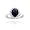 Sterling Silver Replica Kate Middleton Princess Diana CZ Sapphire Engagement Ring